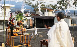 家のお祓い(地鎮祭)